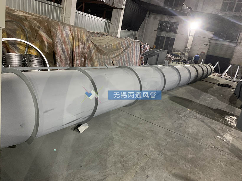 上海大金项目的废弃排放烟囱加工制作