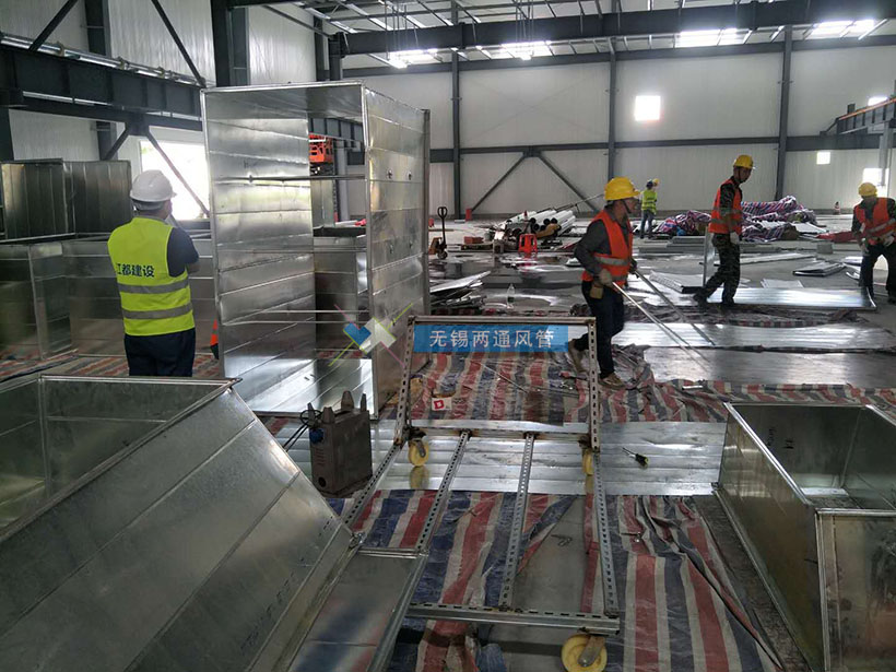 两通风管公司在建项目之一：空调送回风工程